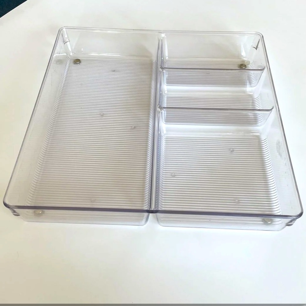iDesign Linus Acrylic 12x12" Drawer Organizer